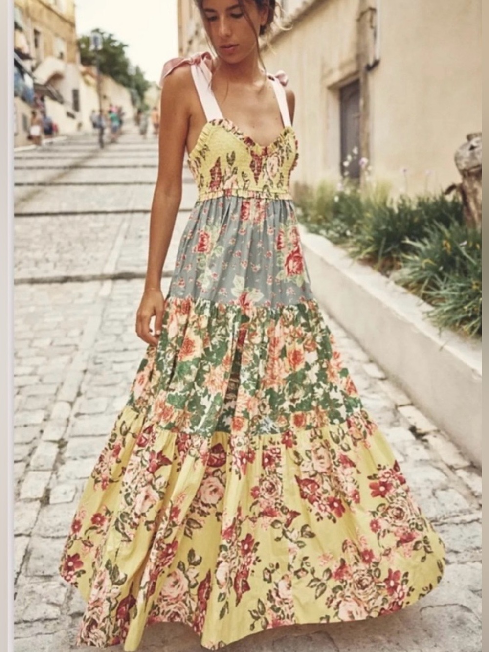 Free People Blue Bell Maxi Dress NWOT S